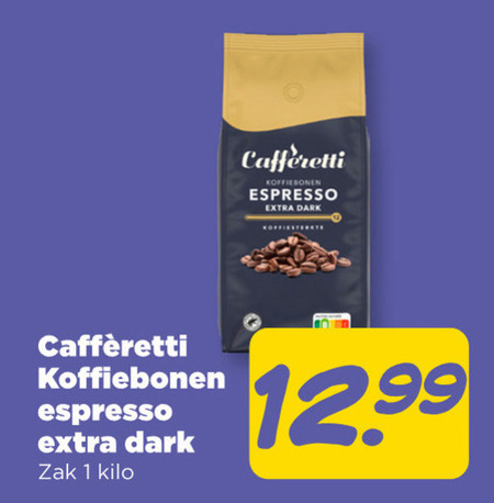 Cafferetti   koffiebonen folder aanbieding bij  Plus - details
