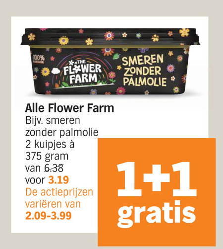 Flower Farm   olie en vetten folder aanbieding bij  Albert&nbsp;Heijn - details