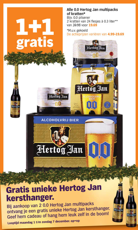 Hertog Jan   alcoholvrij bier folder aanbieding bij  Albert&nbsp;Heijn - details