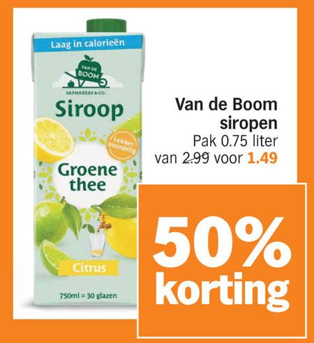 Van de Boom   limonadesiroop folder aanbieding bij  Albert&nbsp;Heijn - details