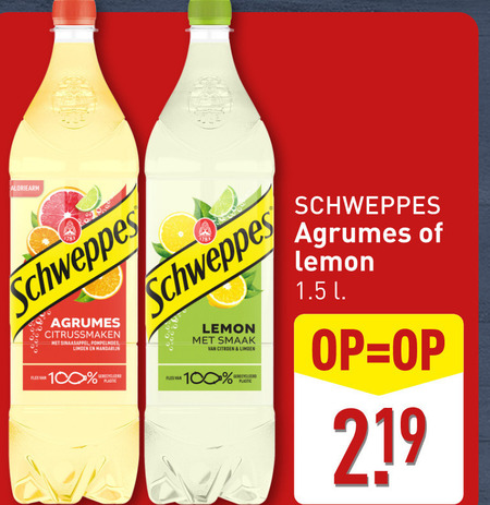 Schweppes   frisdrank folder aanbieding bij  Aldi - details