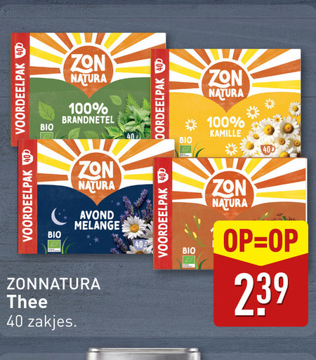 Zonnatura   thee folder aanbieding bij  Aldi - details