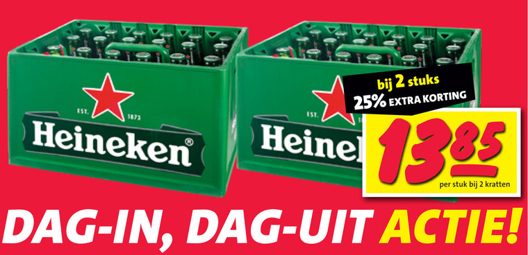 Heineken   krat bier folder aanbieding bij  Nettorama - details