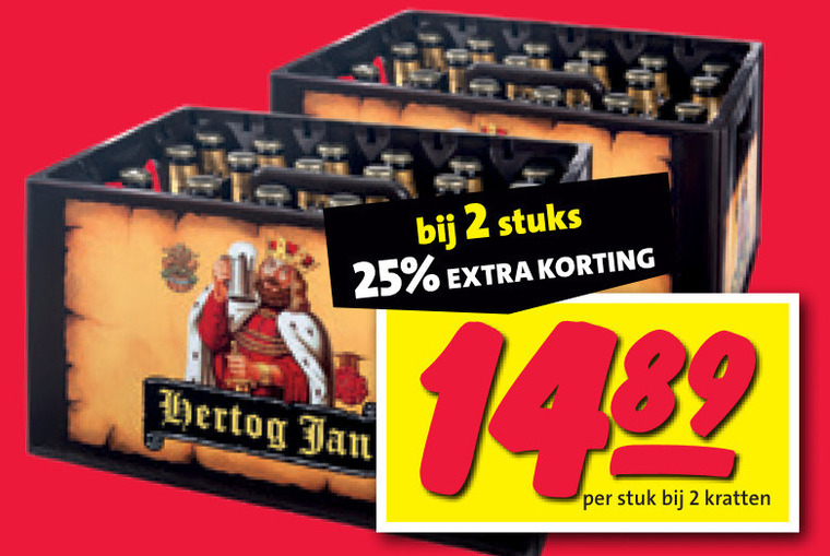 Hertog Jan   krat bier folder aanbieding bij  Nettorama - details