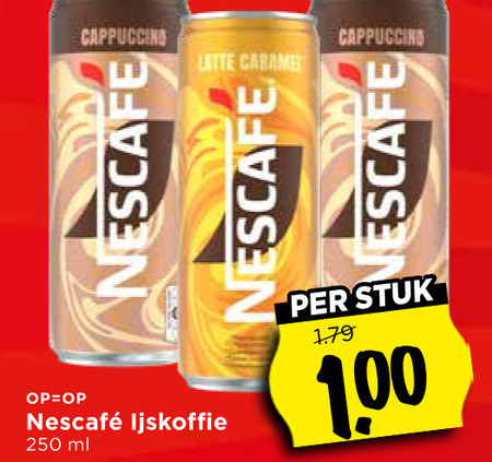 Nescafe   ijskoffie folder aanbieding bij  Vomar - details