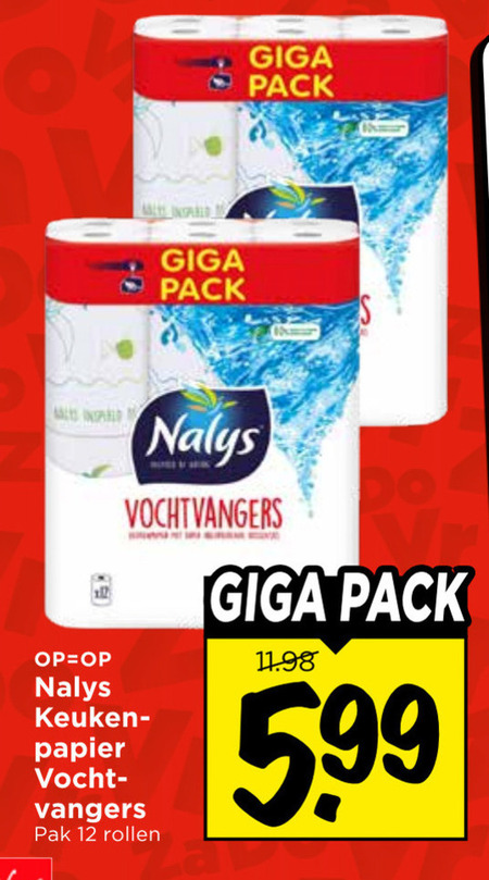 Nalys   keukenpapier folder aanbieding bij  Vomar - details