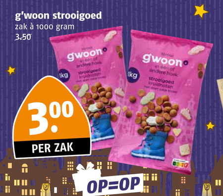 Gwoon   strooigoed folder aanbieding bij  Poiesz - details