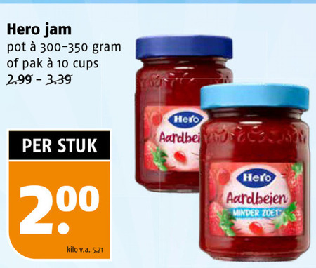 Hero   jam folder aanbieding bij  Poiesz - details
