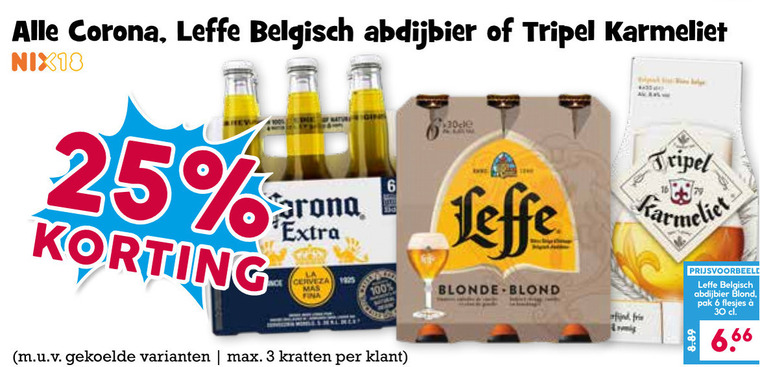 Leffe   krat bier, speciaalbier folder aanbieding bij  Boons&nbsp;Markt - details