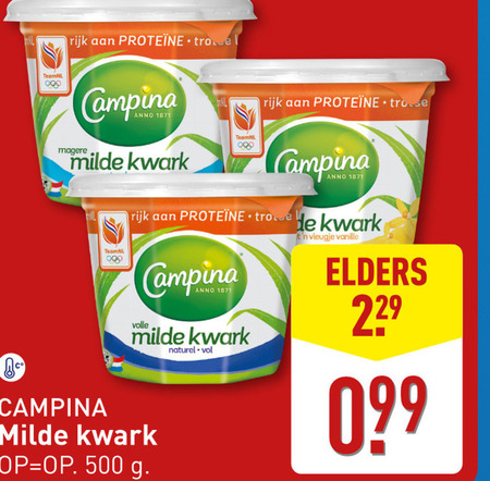 Campina   kwark folder aanbieding bij  Aldi - details