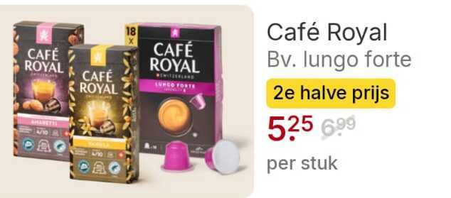 cafe royal koffiecups mcafee 18 4 10 lungo forte 2e halve stuk folder aanbieding bij Picnic Cafe Royal koffiecups folder aanbieding bij Picnic - details