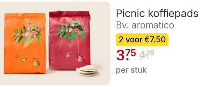Picnic Huismerk   koffiepad folder aanbieding bij  Picnic - details
