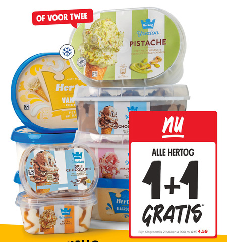 Hertog   ijsspecialiteit, ijsbekers folder aanbieding bij  Jumbo - details