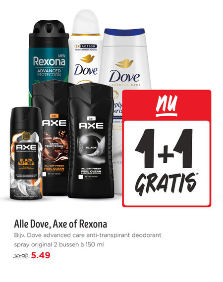 Rexona Essentials folder aanbieding bij Jumbo - details