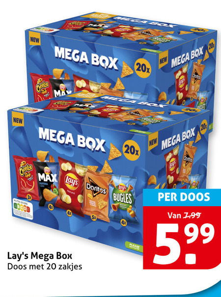 Lays   zoutje, chips folder aanbieding bij  Hoogvliet - details
