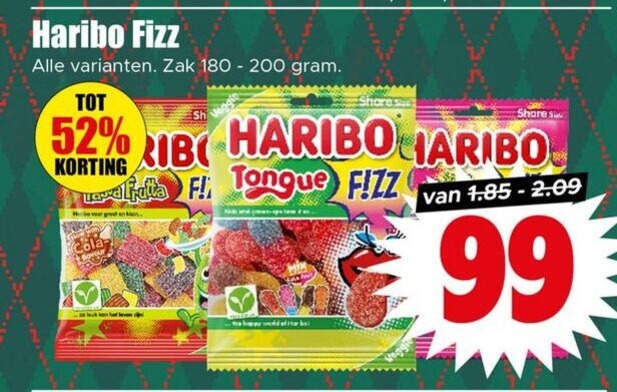 Haribo   snoep folder aanbieding bij  Dirk - details