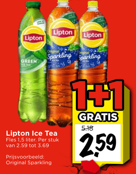 Lipton   ice tea folder aanbieding bij  Vomar - details