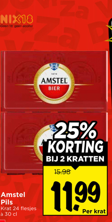 Amstel   krat bier folder aanbieding bij  Vomar - details