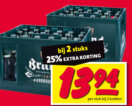 Brand   krat bier folder aanbieding bij  Nettorama - details
