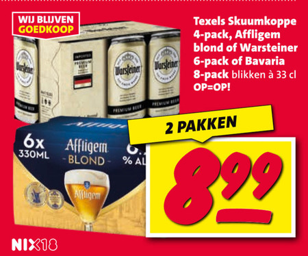 Warsteiner   speciaalbier, blikje bier folder aanbieding bij  Nettorama - details