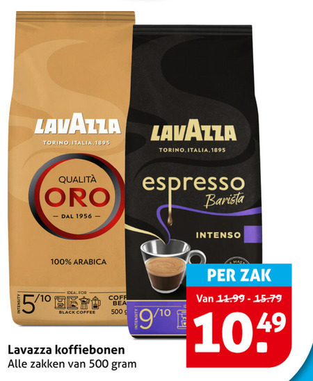 Lavazza   koffiebonen folder aanbieding bij  Hoogvliet - details