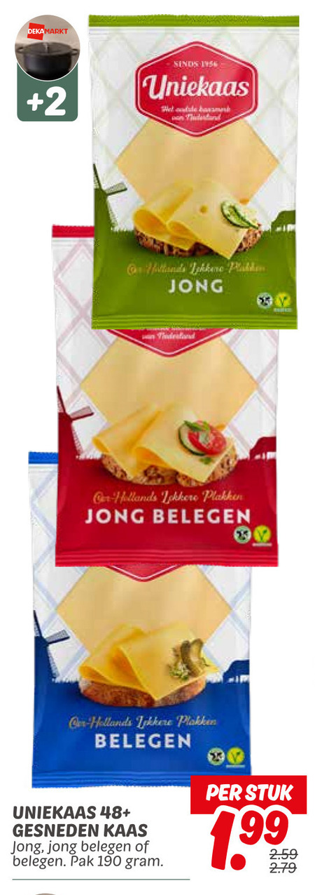 Uniekaas   kaasplakken folder aanbieding bij  Dekamarkt - details