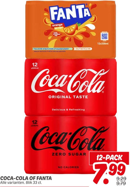 Coca-Cola   frisdrank, cola folder aanbieding bij  Dekamarkt - details