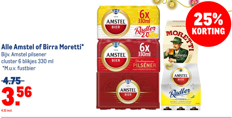 Amstel   krat bier folder aanbieding bij  Makro - details