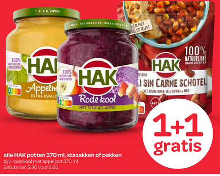 Hak   groenteconserven folder aanbieding bij  Spar - details