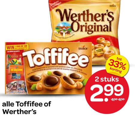 Toffifee   snoep folder aanbieding bij  Spar - details
