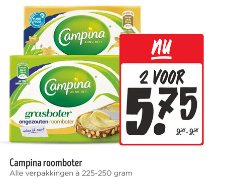 Campina   roomboter folder aanbieding bij  Jumbo - details