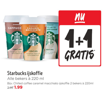 Starbucks   ijskoffie folder aanbieding bij  Jumbo - details
