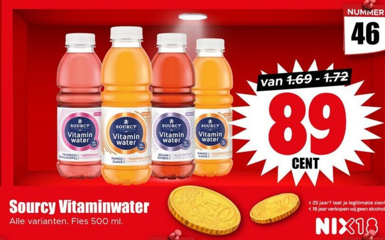 Sourcy   fruitdrank folder aanbieding bij  Dirk - details