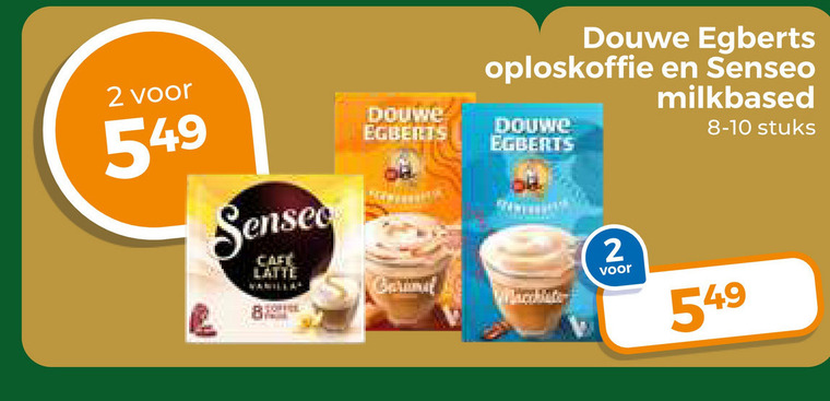 Douwe Egberts   koffiepad, oploskoffie folder aanbieding bij  Trekpleister - details