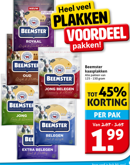 Beemster   kaasplakken folder aanbieding bij  Hoogvliet - details