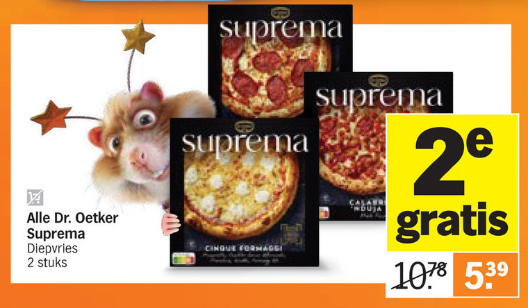 Dr Oetker   diepvriespizza folder aanbieding bij  Albert&nbsp;Heijn - details