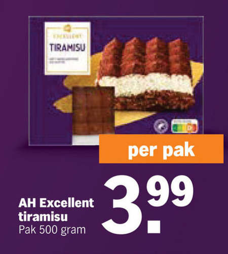 Albert Heijn Huismerk   tiramisu folder aanbieding bij  Albert&nbsp;Heijn - details