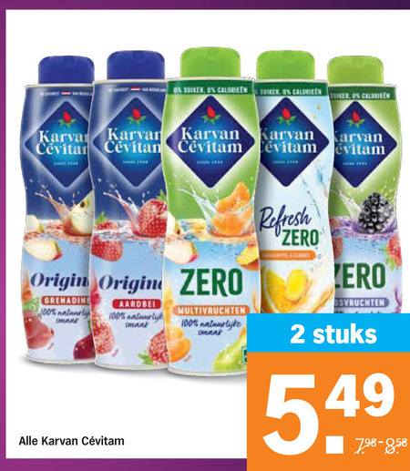 Karvan Cevitam   limonadesiroop folder aanbieding bij  Albert&nbsp;Heijn - details