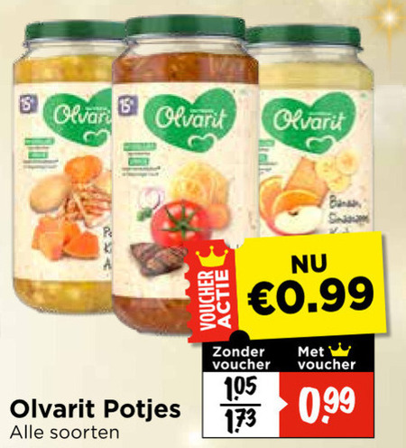 Olvarit   babyvoeding folder aanbieding bij  Vomar - details
