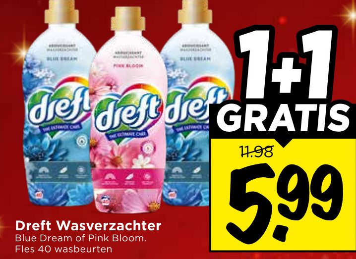 Dreft   wasverzachter folder aanbieding bij  Vomar - details