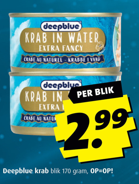 Deepblue   krab folder aanbieding bij  Boni - details