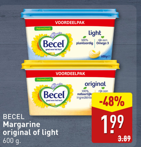 Becel   margarine folder aanbieding bij  Aldi - details