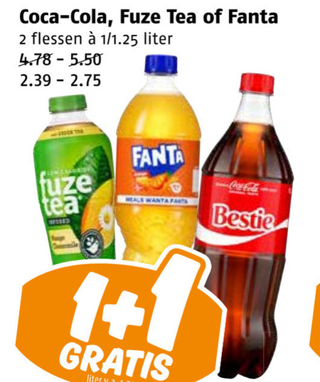 Coca-Cola   cola, frisdrank folder aanbieding bij  Poiesz - details
