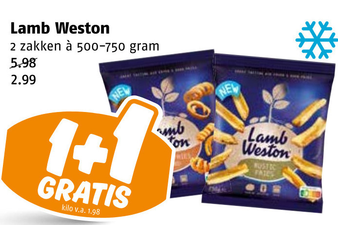 Lamb and Weston   patat folder aanbieding bij  Poiesz - details