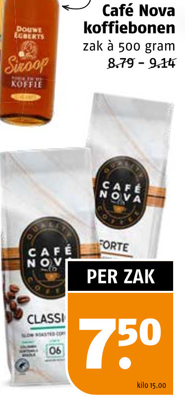 Cafe Nova   koffiebonen folder aanbieding bij  Poiesz - details