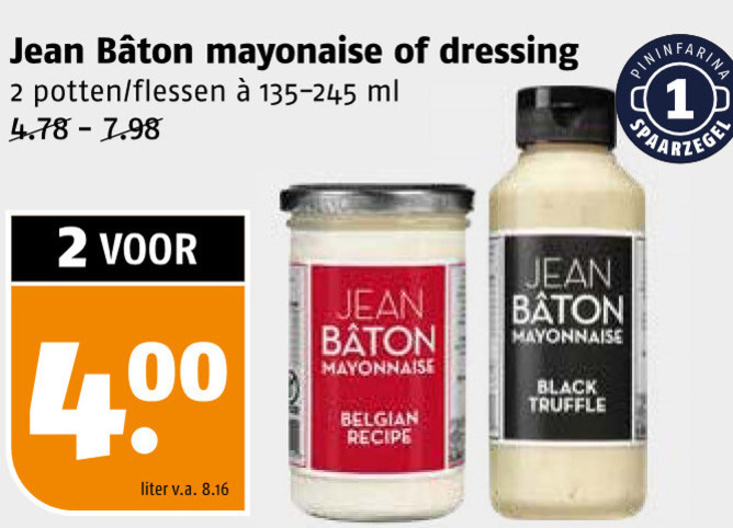 Jean Baton   mayonaise folder aanbieding bij  Poiesz - details