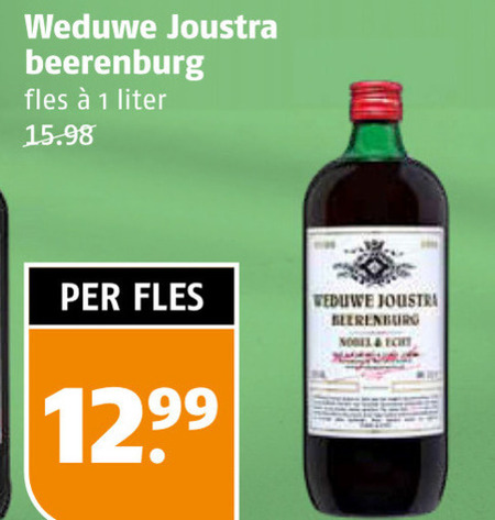 Weduwe Joustra   berenburg folder aanbieding bij  Poiesz - details