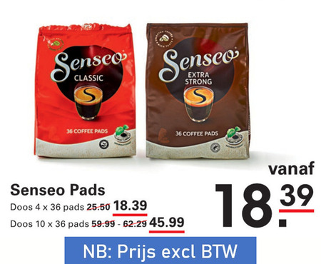Douwe Egberts Senseo   koffiepad folder aanbieding bij  Sligro - details