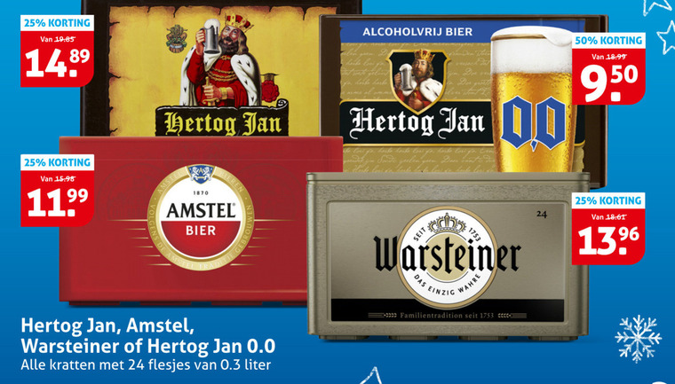 Amstel   krat bier, alcoholvrij bier folder aanbieding bij  Hoogvliet - details