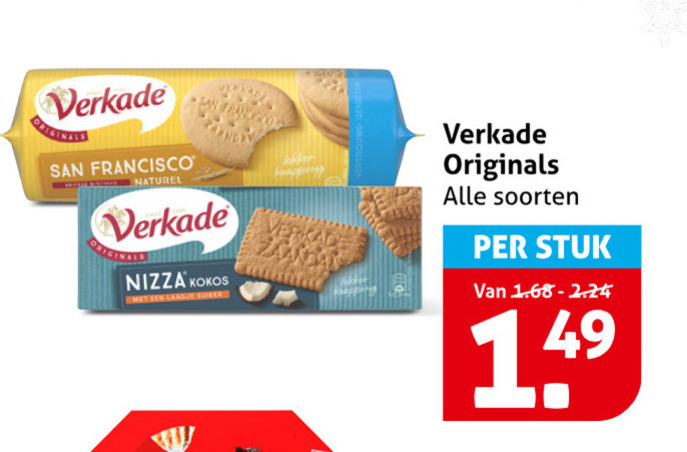 Verkade   biscuits folder aanbieding bij  Hoogvliet - details